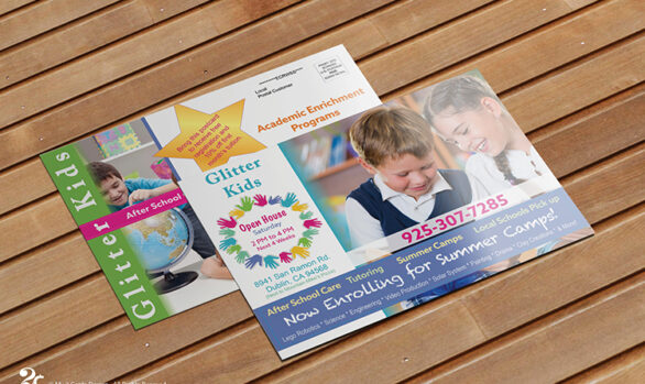 Child Care Postcard Design