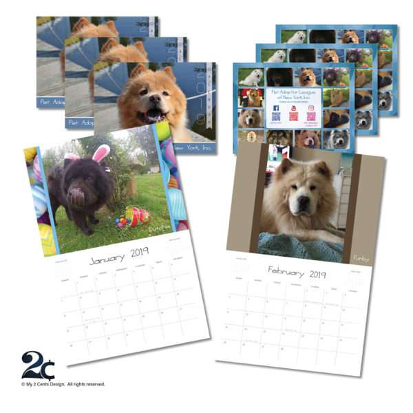 Calendar Graphic Design Example - Chow Rescue